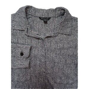 Athleta‎ Textured Shirt Jacket 1X Shacket Athleisure Outdoor Athletic Stretch
